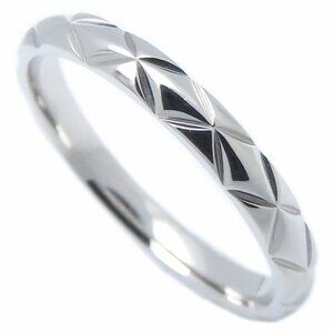 CHANEL Matelasse Ring #54 Pt950 Women's J2820 295109